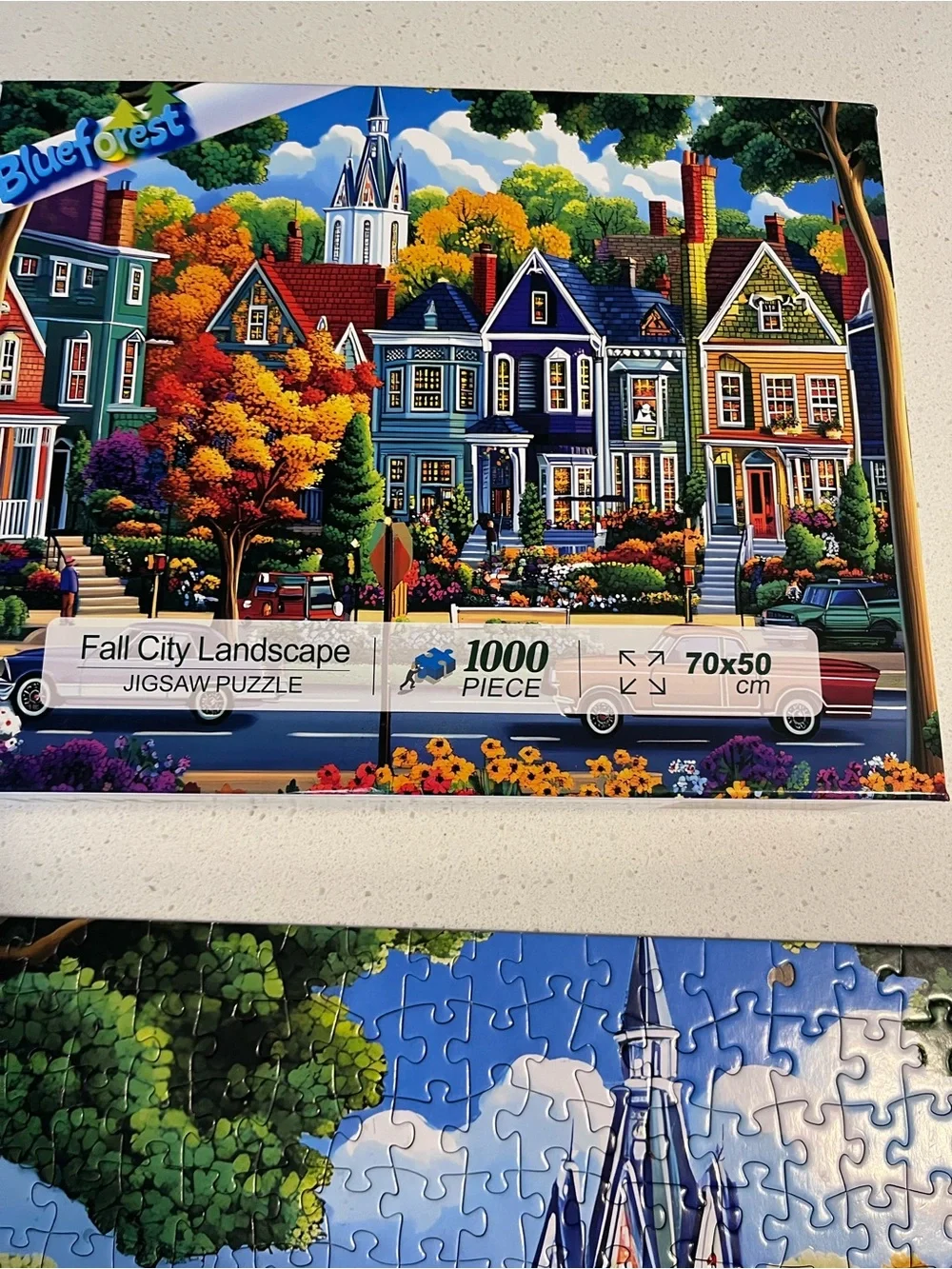 Fall City Landscape Puzzle 1000 pieces